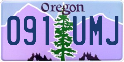 OR license plate 091UMJ