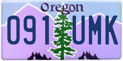 OR license plate 091UMK