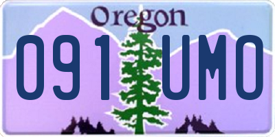 OR license plate 091UMO
