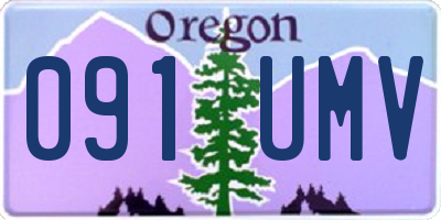 OR license plate 091UMV
