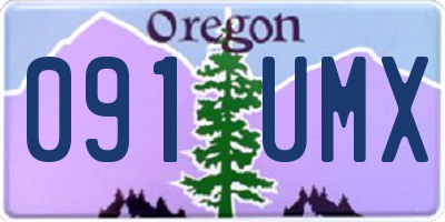 OR license plate 091UMX