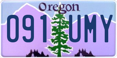 OR license plate 091UMY