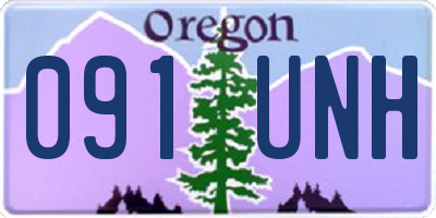 OR license plate 091UNH