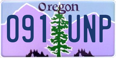 OR license plate 091UNP