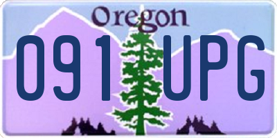 OR license plate 091UPG