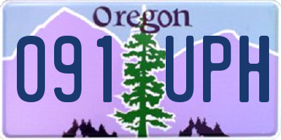 OR license plate 091UPH