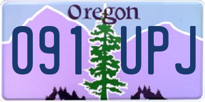 OR license plate 091UPJ