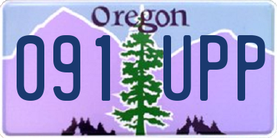 OR license plate 091UPP