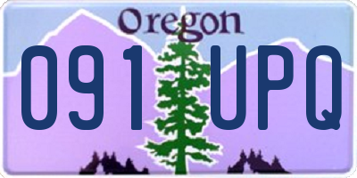 OR license plate 091UPQ
