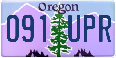 OR license plate 091UPR