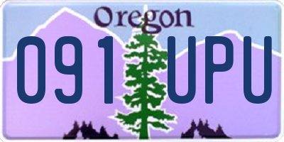 OR license plate 091UPU