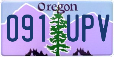 OR license plate 091UPV