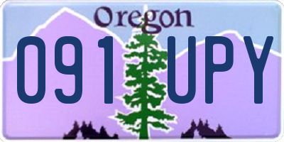 OR license plate 091UPY