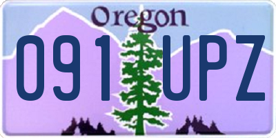 OR license plate 091UPZ
