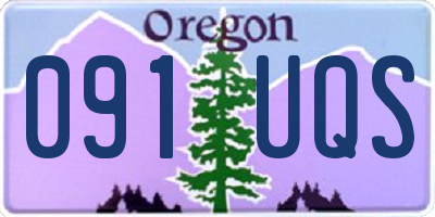 OR license plate 091UQS