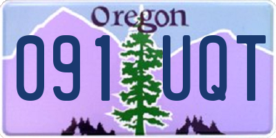 OR license plate 091UQT