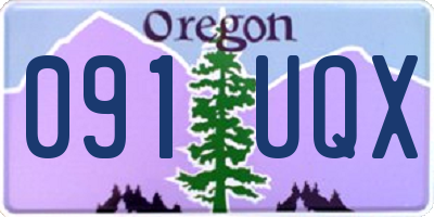 OR license plate 091UQX