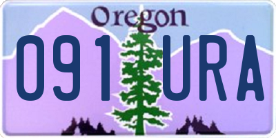 OR license plate 091URA
