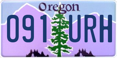 OR license plate 091URH