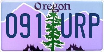 OR license plate 091URP