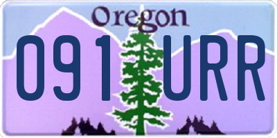 OR license plate 091URR