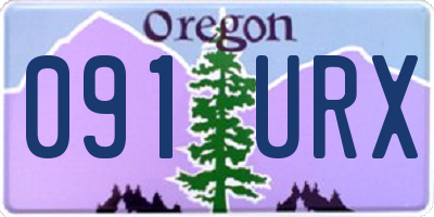 OR license plate 091URX