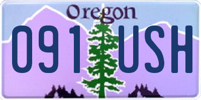 OR license plate 091USH