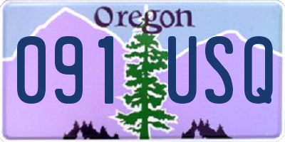 OR license plate 091USQ
