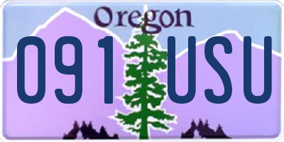 OR license plate 091USU