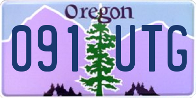 OR license plate 091UTG