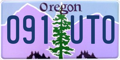 OR license plate 091UTO
