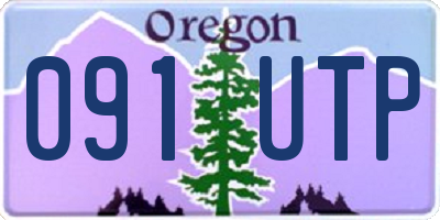 OR license plate 091UTP