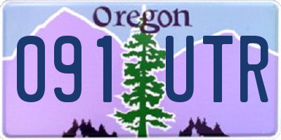 OR license plate 091UTR