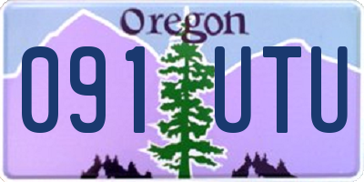 OR license plate 091UTU
