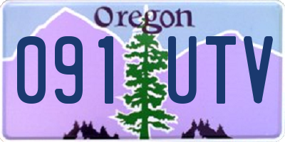 OR license plate 091UTV