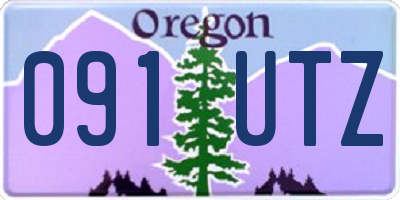 OR license plate 091UTZ