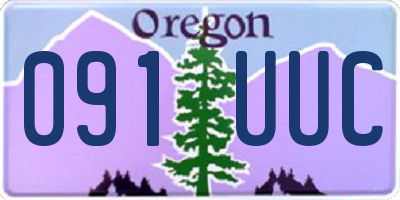 OR license plate 091UUC