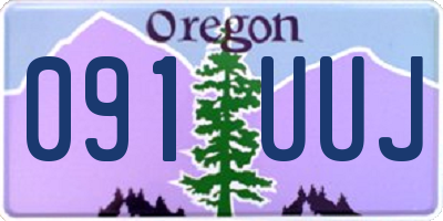 OR license plate 091UUJ