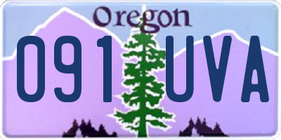 OR license plate 091UVA