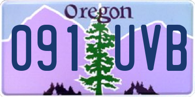 OR license plate 091UVB