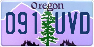 OR license plate 091UVD