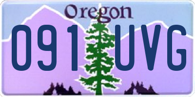 OR license plate 091UVG