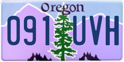OR license plate 091UVH