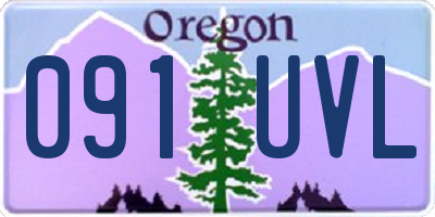 OR license plate 091UVL