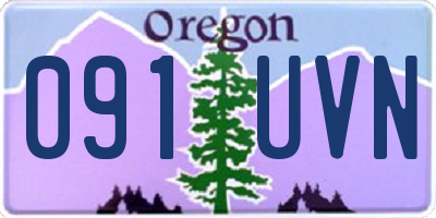 OR license plate 091UVN