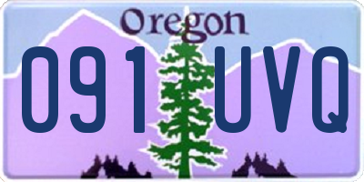 OR license plate 091UVQ