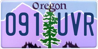 OR license plate 091UVR