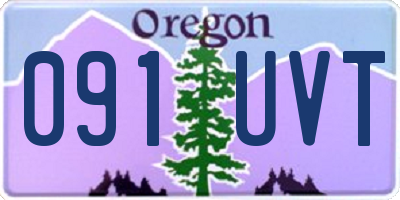 OR license plate 091UVT