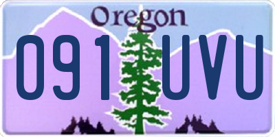 OR license plate 091UVU