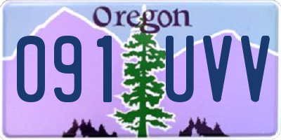 OR license plate 091UVV